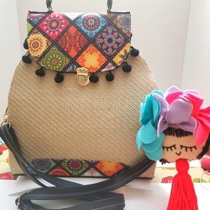 Canvas Multi Color Patterned Tote